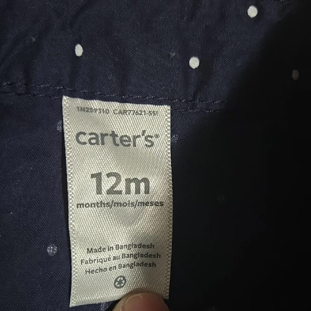 3/$10 Carter's Navy and Coral Kids Matching Set